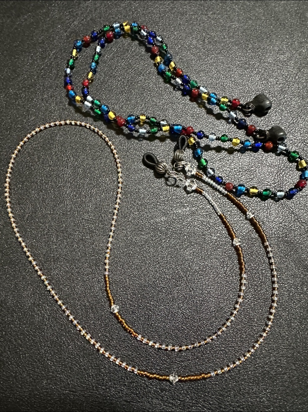 101. Two Eye Glass Holder Glass Bead Straps - Picture 10 of 10